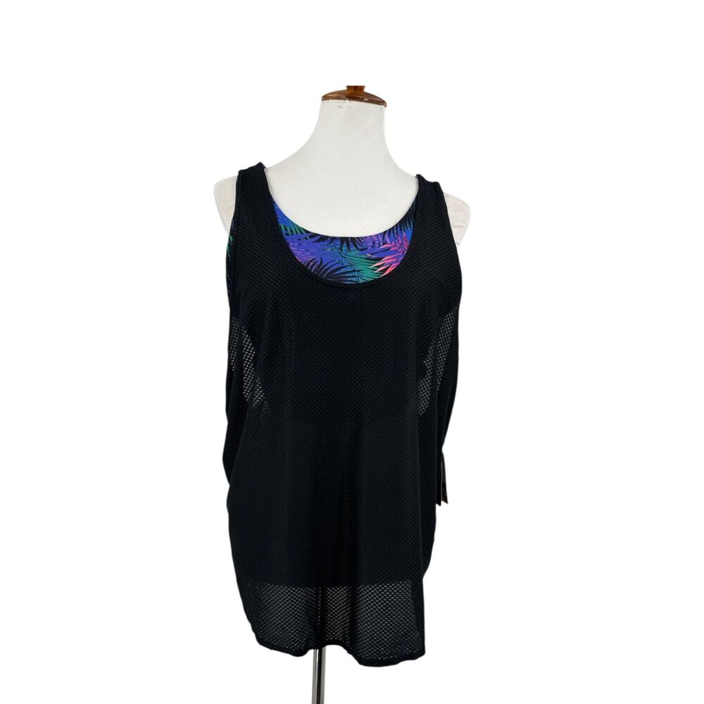 Tank top Plus Size 1X MTA Sport Active Wear Layered workout athlesiure NEW
